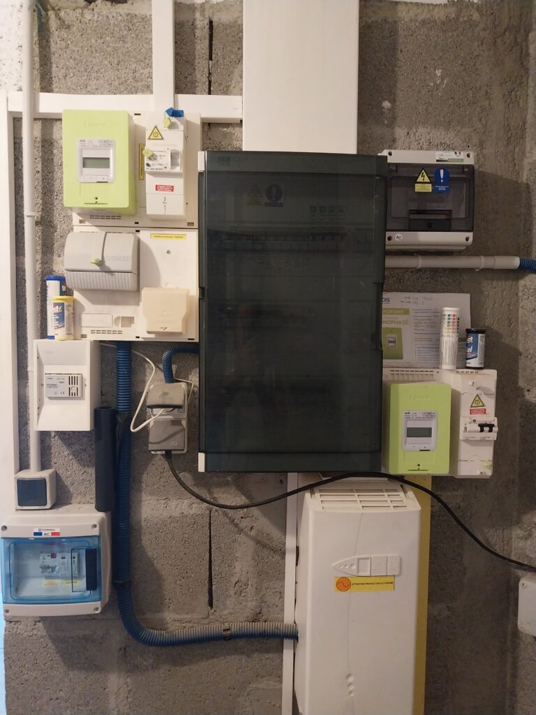raccordement au tableau général panneaux solaire